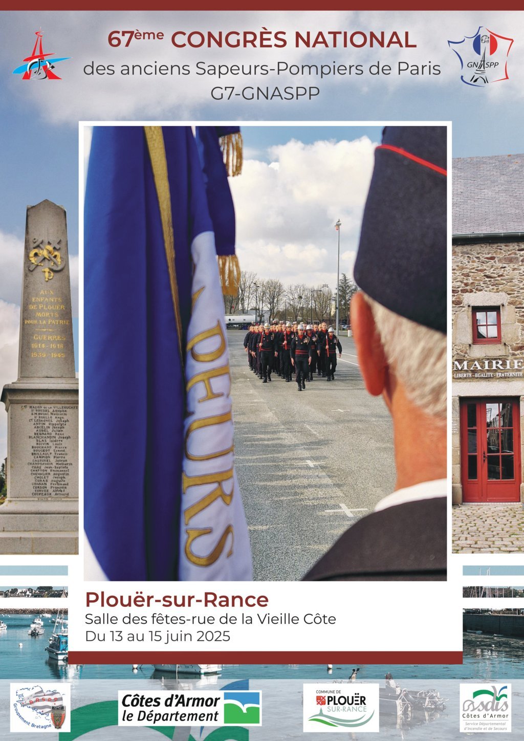 67ᵉ Congrès des Anciens Sapeurs-Pompiers de Paris à Plouër-sur-Rance